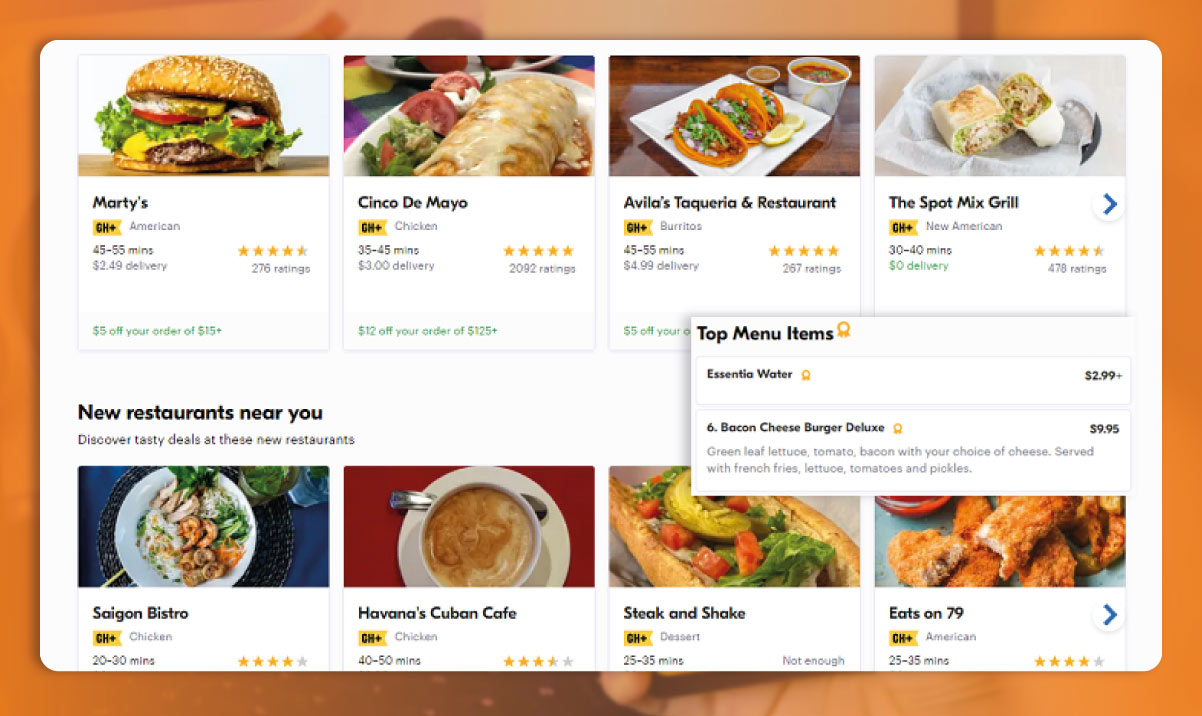Menu-extraction-with-competitive-prices-from-Grubhub