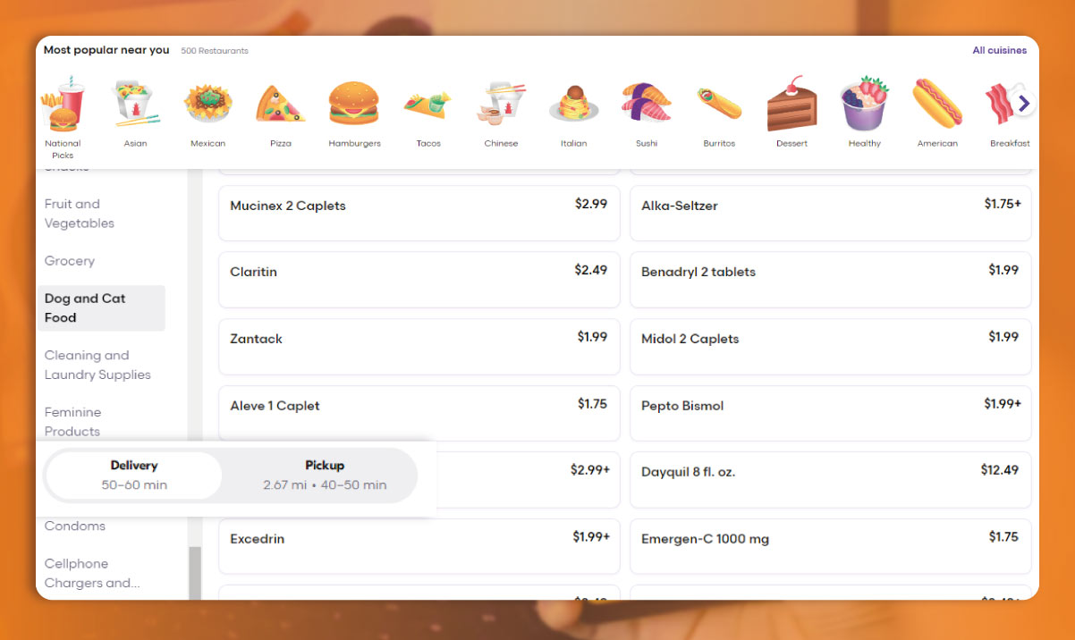 Use-Grubhub-to-scrape-data-from-restaurant-menus