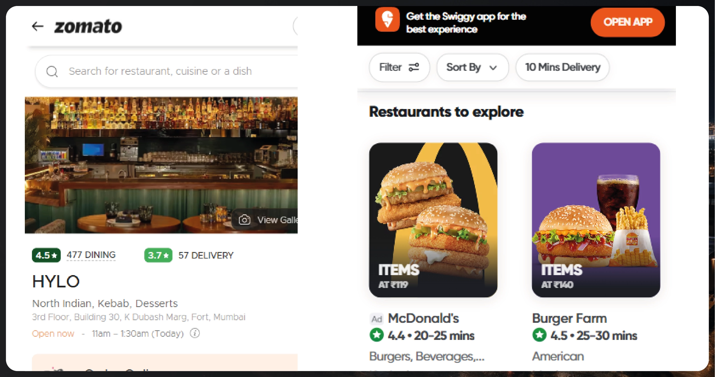 Cloud Kitchen Ordering Screens Online Menus