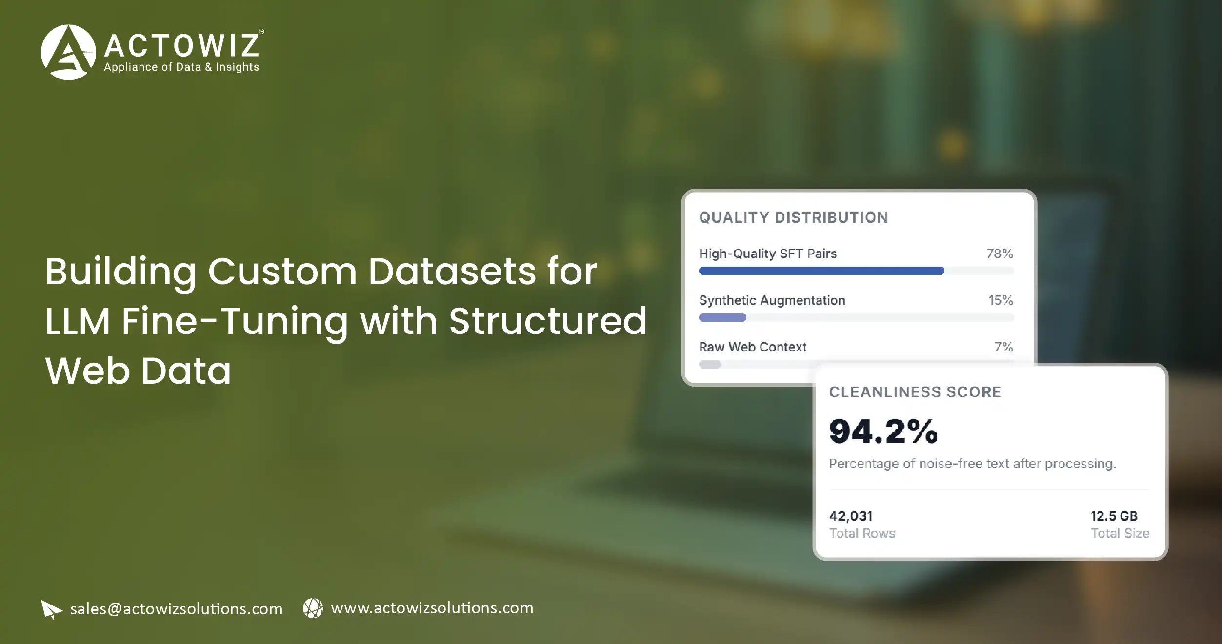 Building Custom Datasets for LLM Fine-Tuning with Web Data | Actowiz