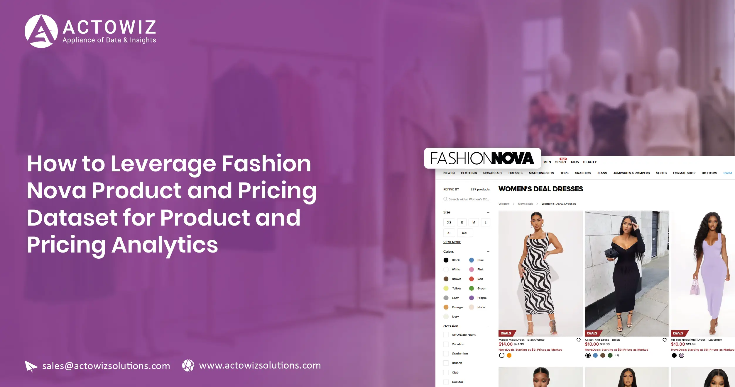 Fashion Nova Product and Pricing Dataset for Pricing Analytics