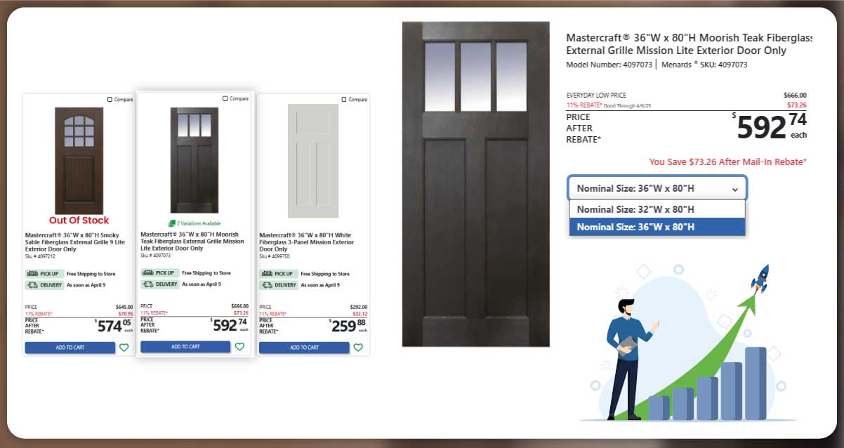 Why-Scrape-Menards-Fiberglass-Door-Data