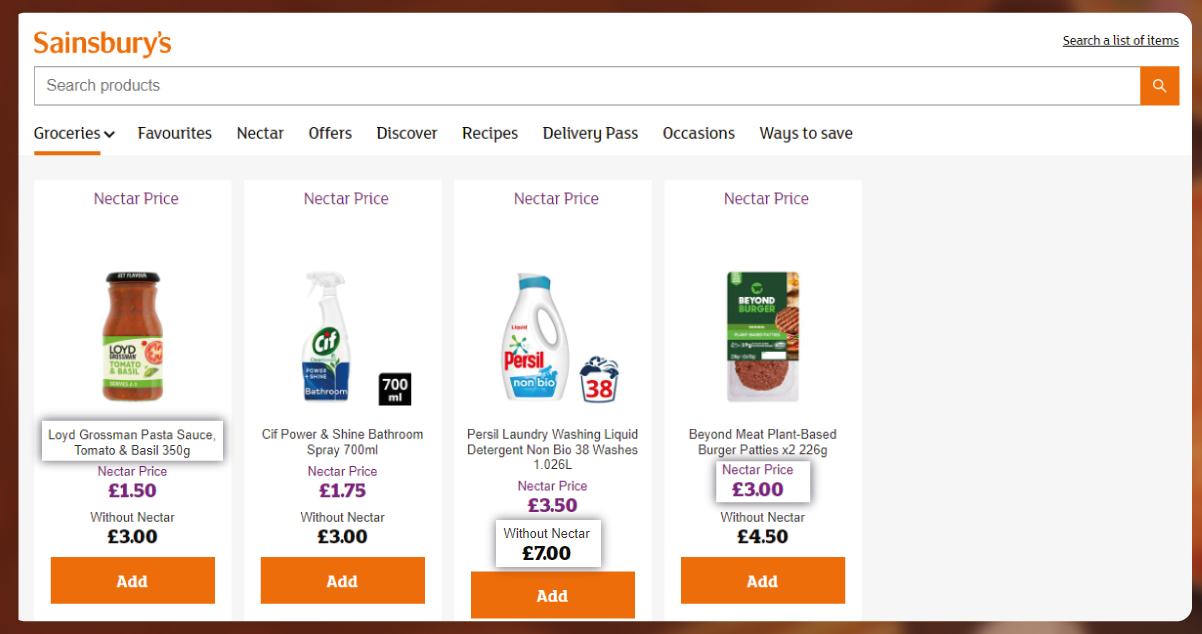 scrape-Data-from-Sainsburys