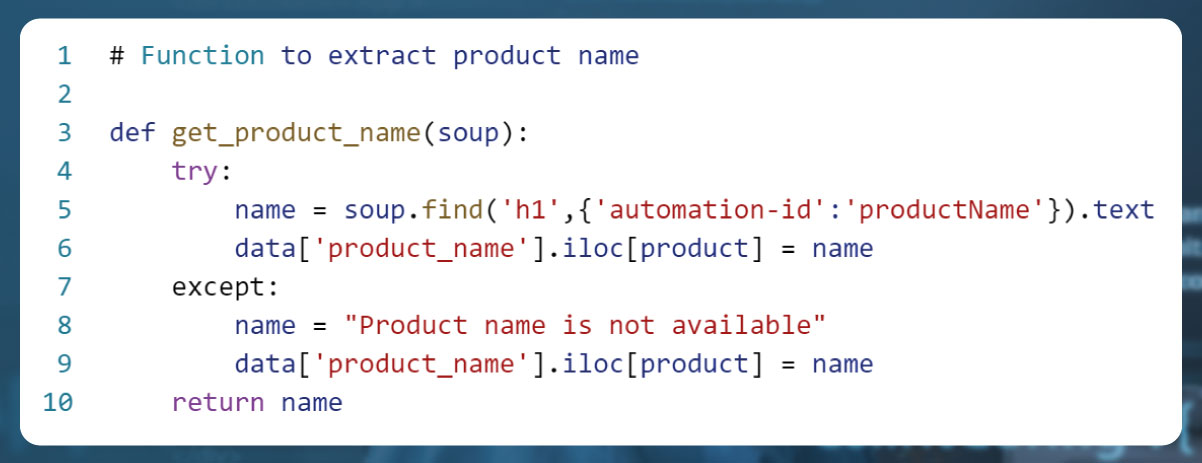 Function-for-extracting-product-name