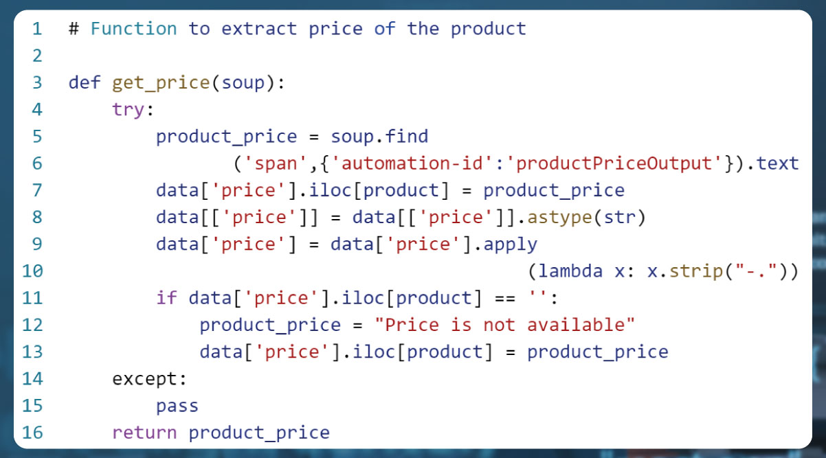 Function-for-extracting-product-price