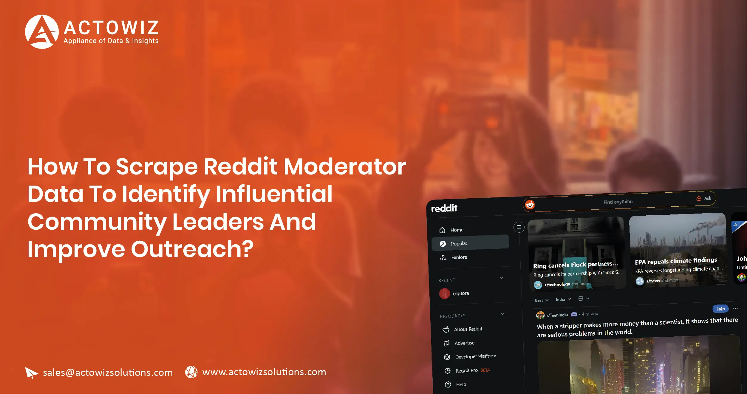Scrape Reddit Moderator Data for Community Outreach Insights