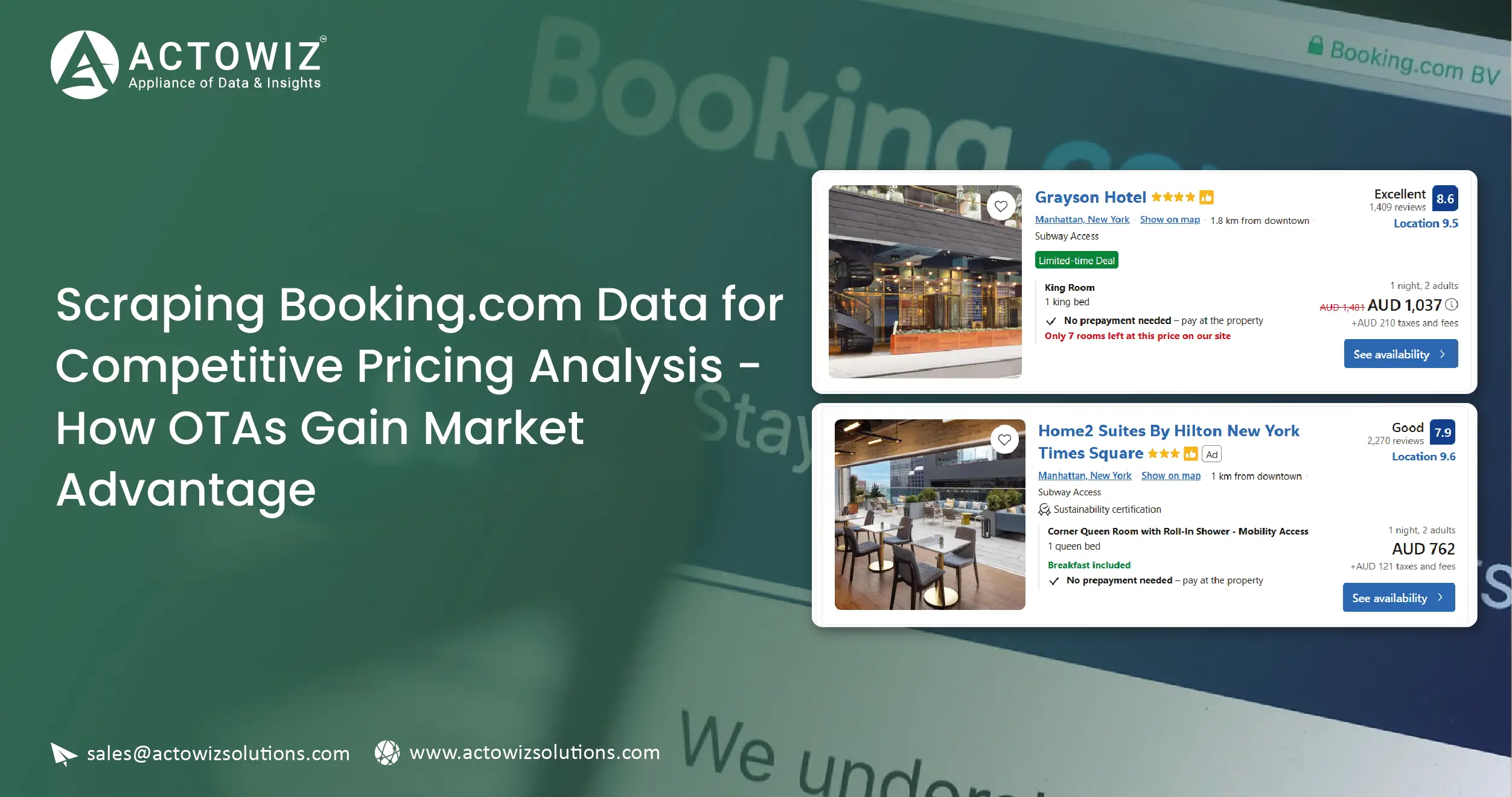 Scraping Booking.com Data for Competitive Pricing Analysis