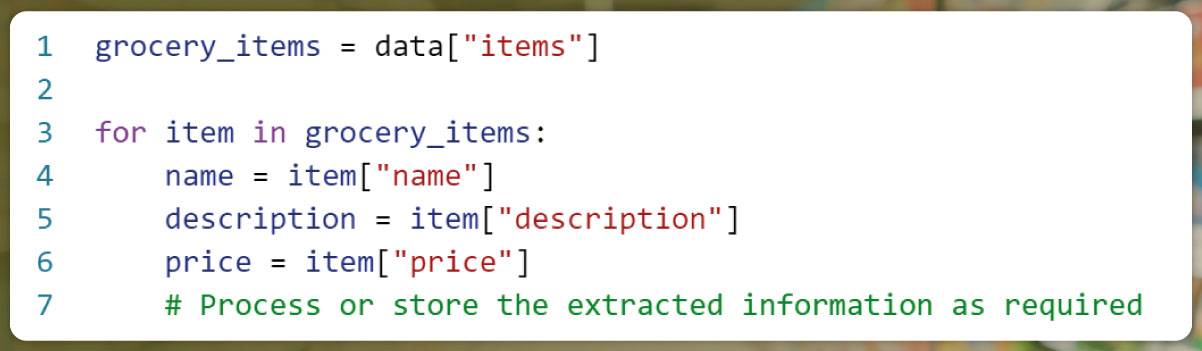Extract-Grocery-Information