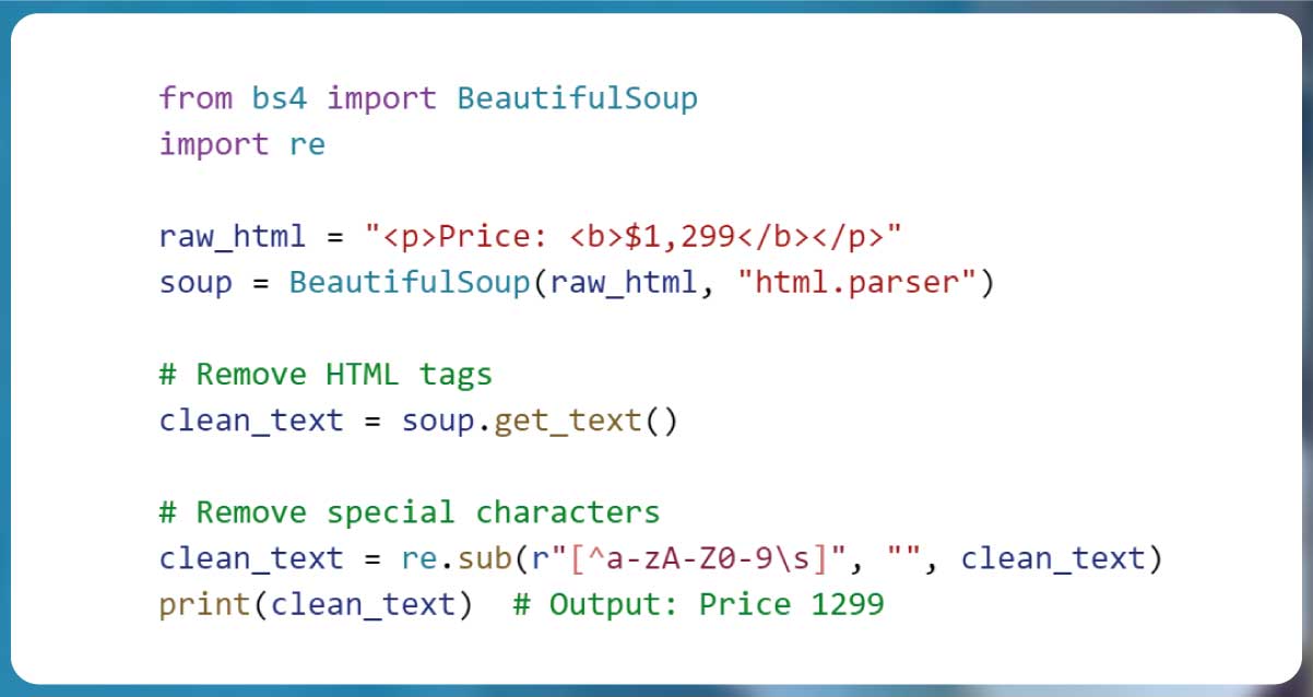 1.-Removing-HTML-Tags,-Special-Characters,-and-Unnecessary-Spaces