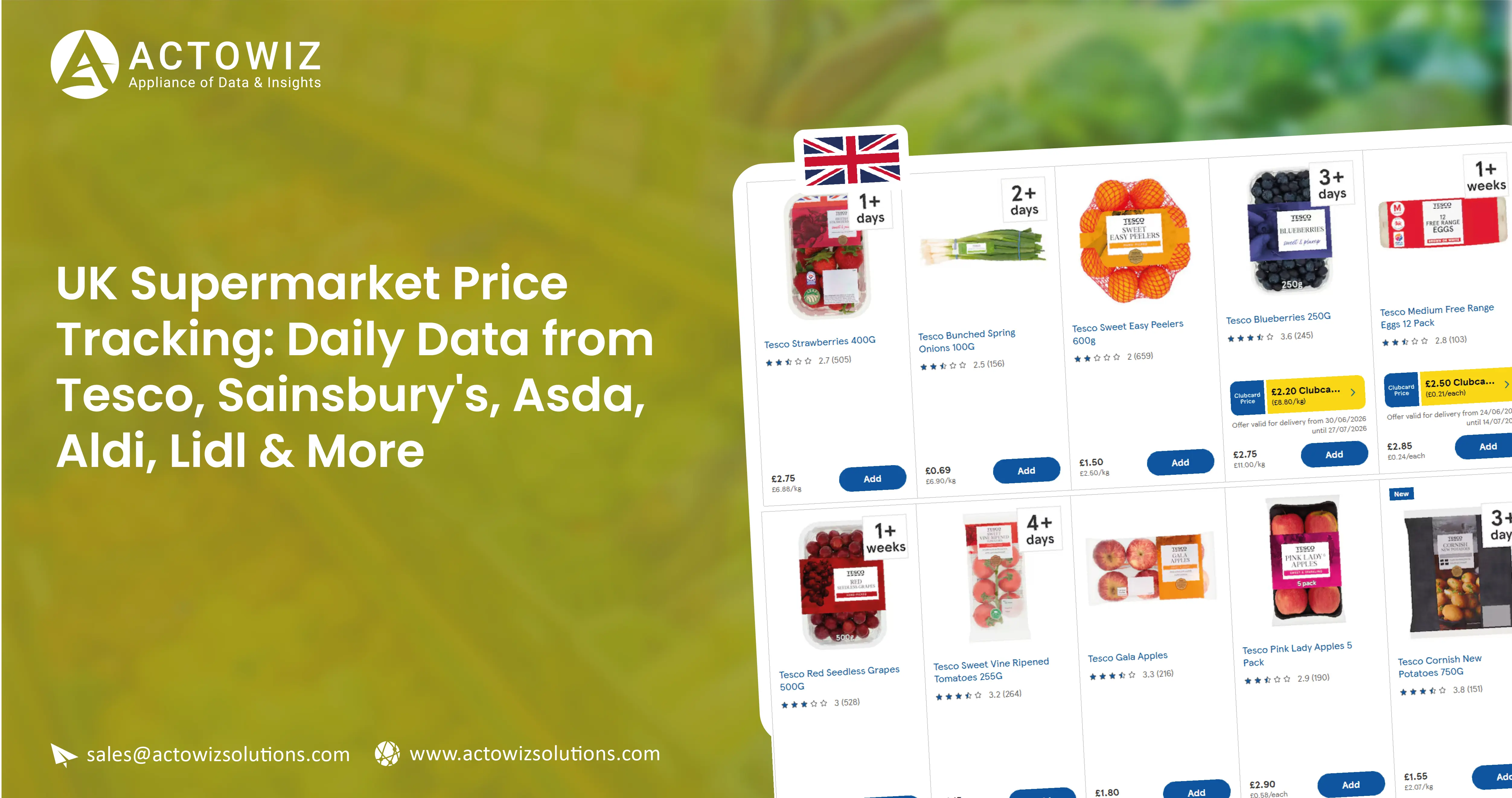 UK Supermarket Price Tracking: Tesco, Sainsburys & Asda