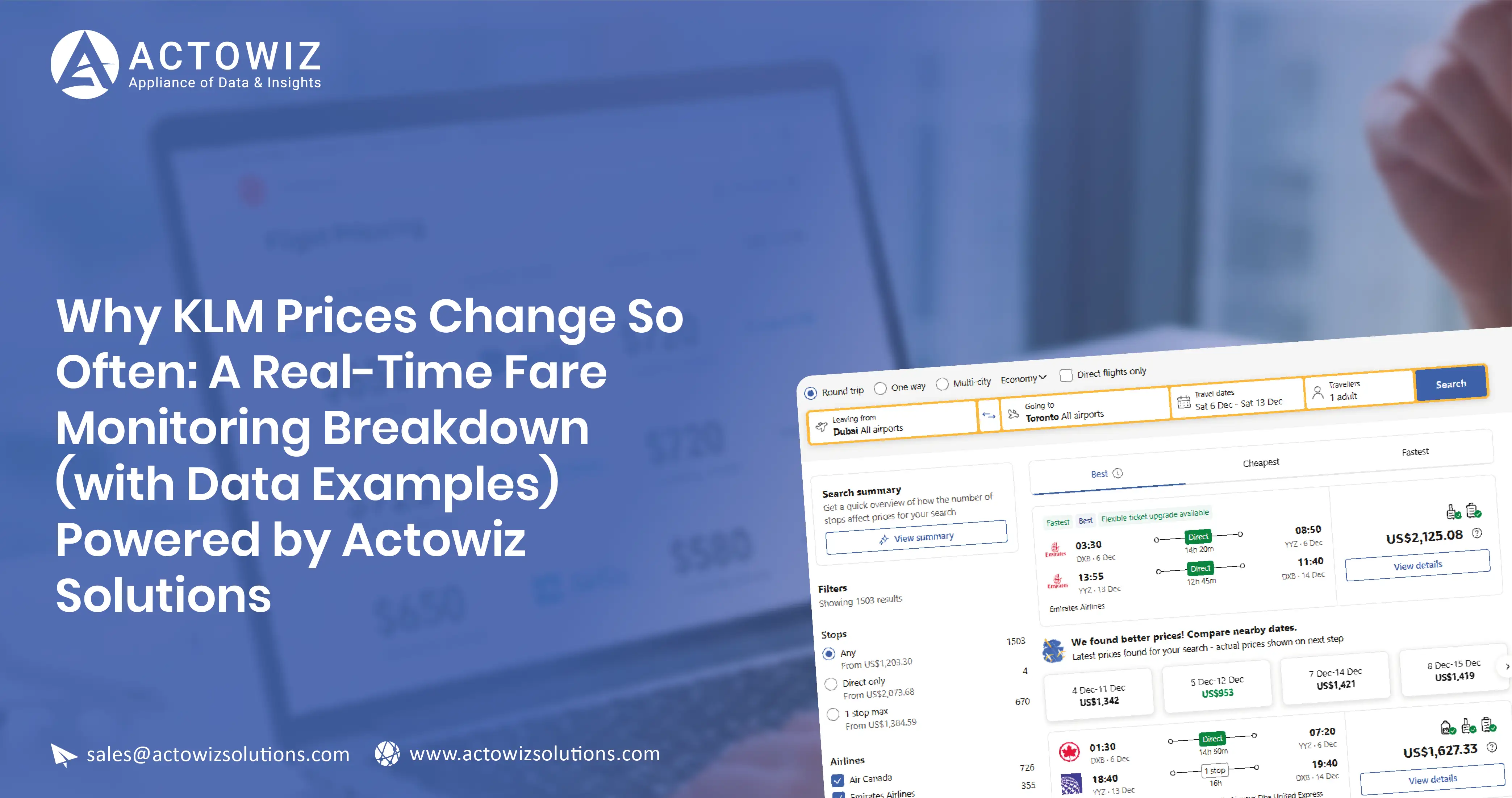 Why KLM Flight Prices Change: Real-Time Fare Monitoring Insights