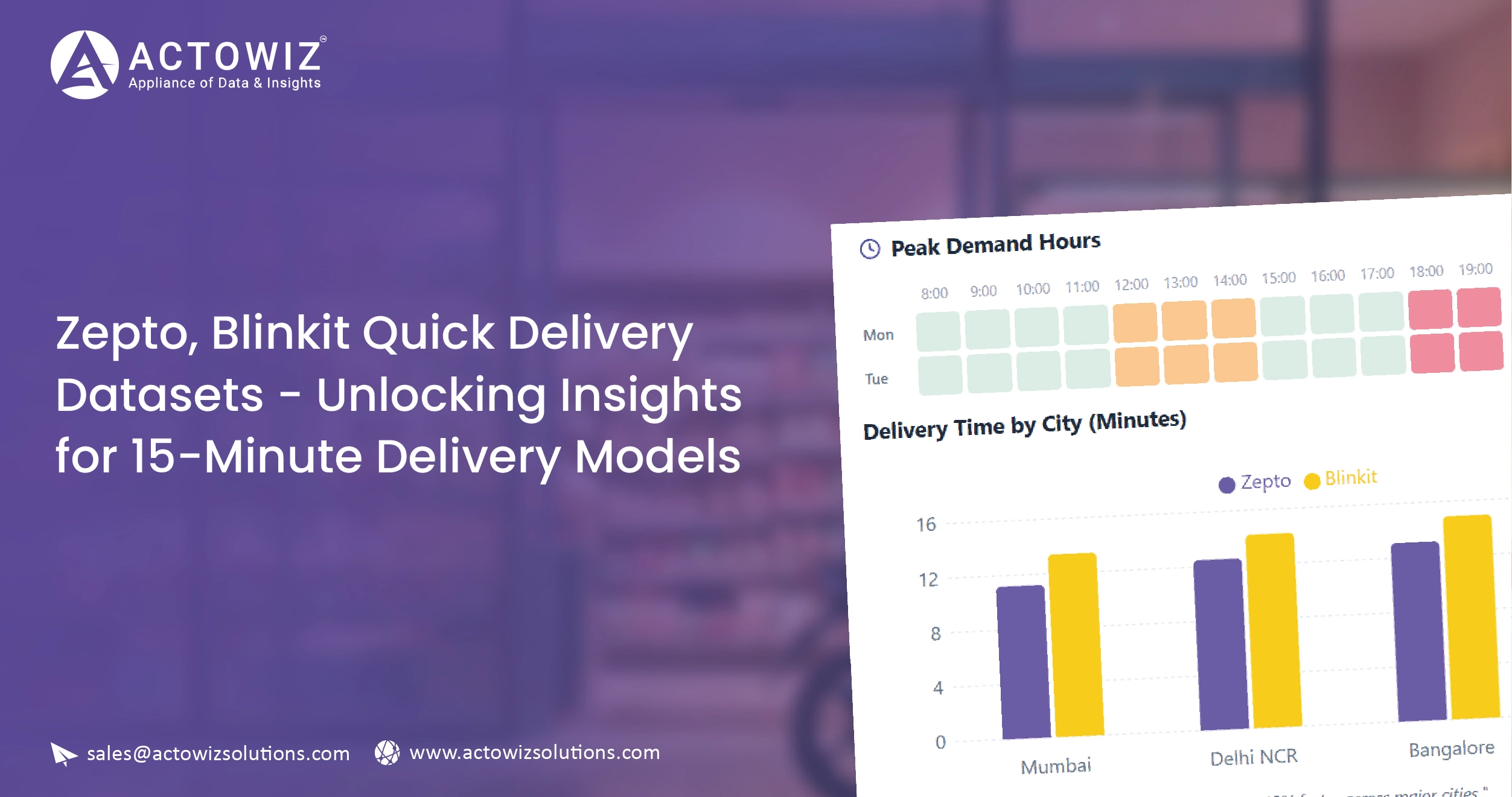 Zepto, Blinkit Quick Delivery Datasets - 15-Minute Delivery Models
