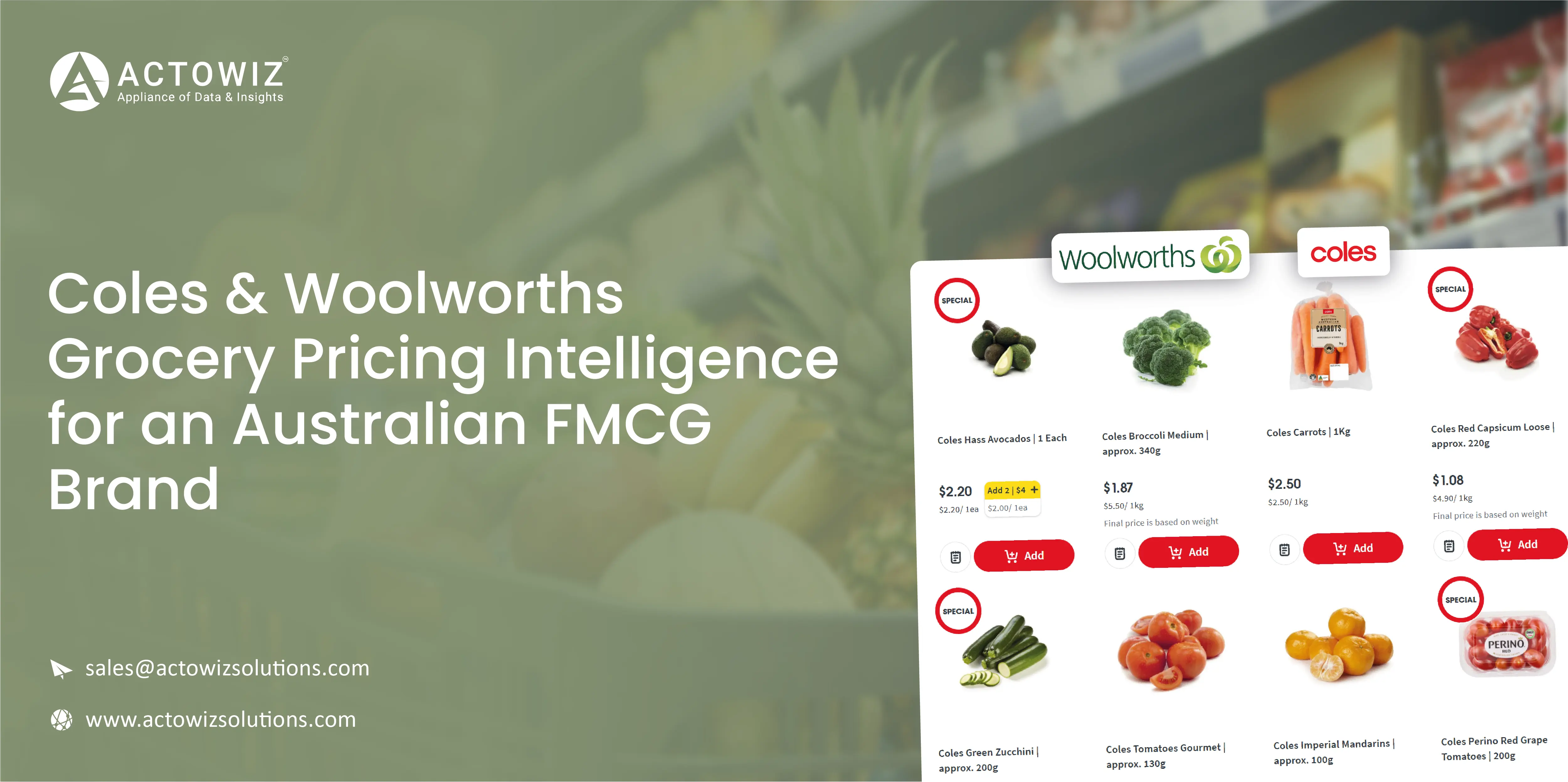 Coles & Woolworths Grocery Pricing Intelligence For An Australian FMCG Brand