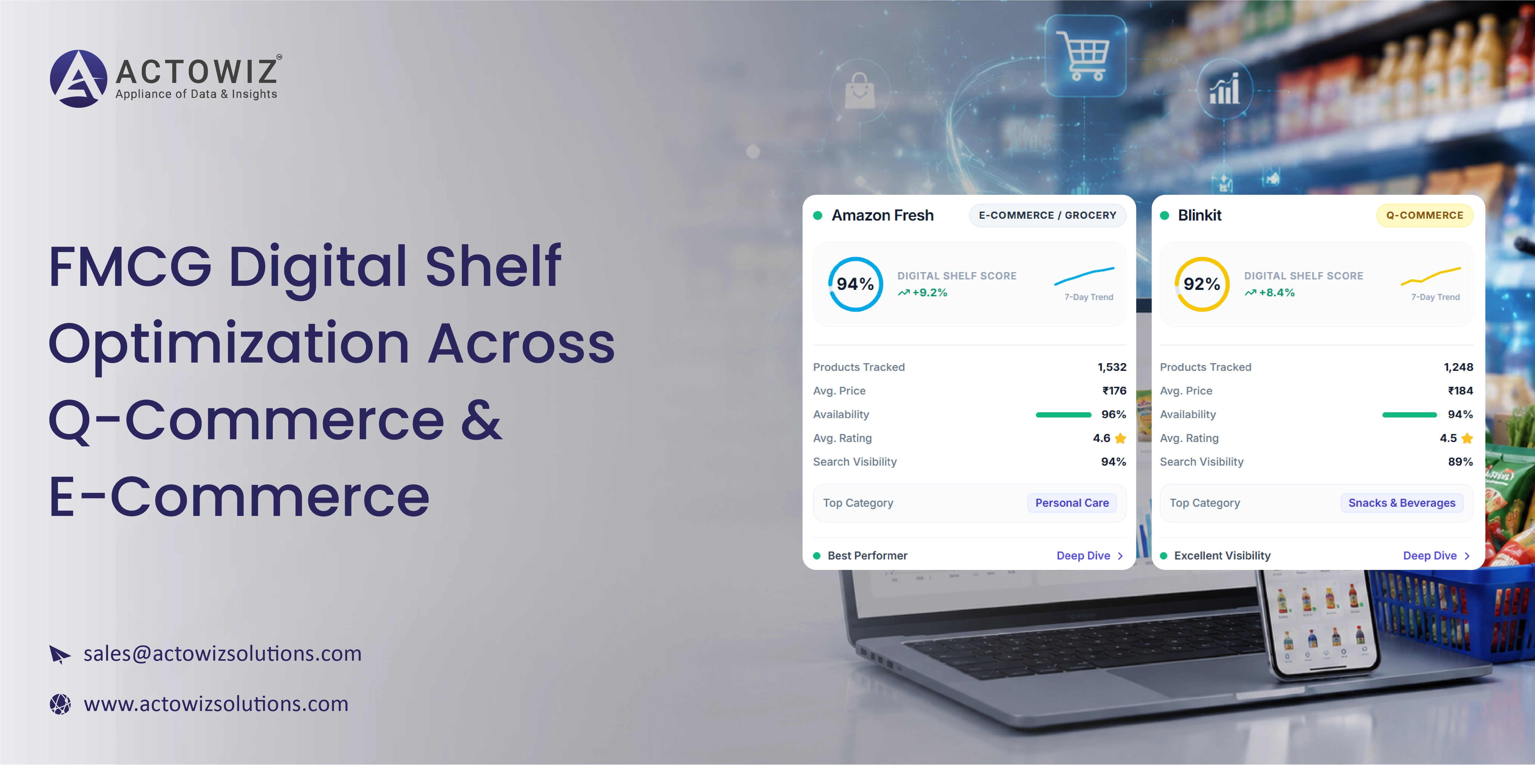 How We Helped A Leading FMCG Brand Achieve FMCG Digital Shelf Optimization