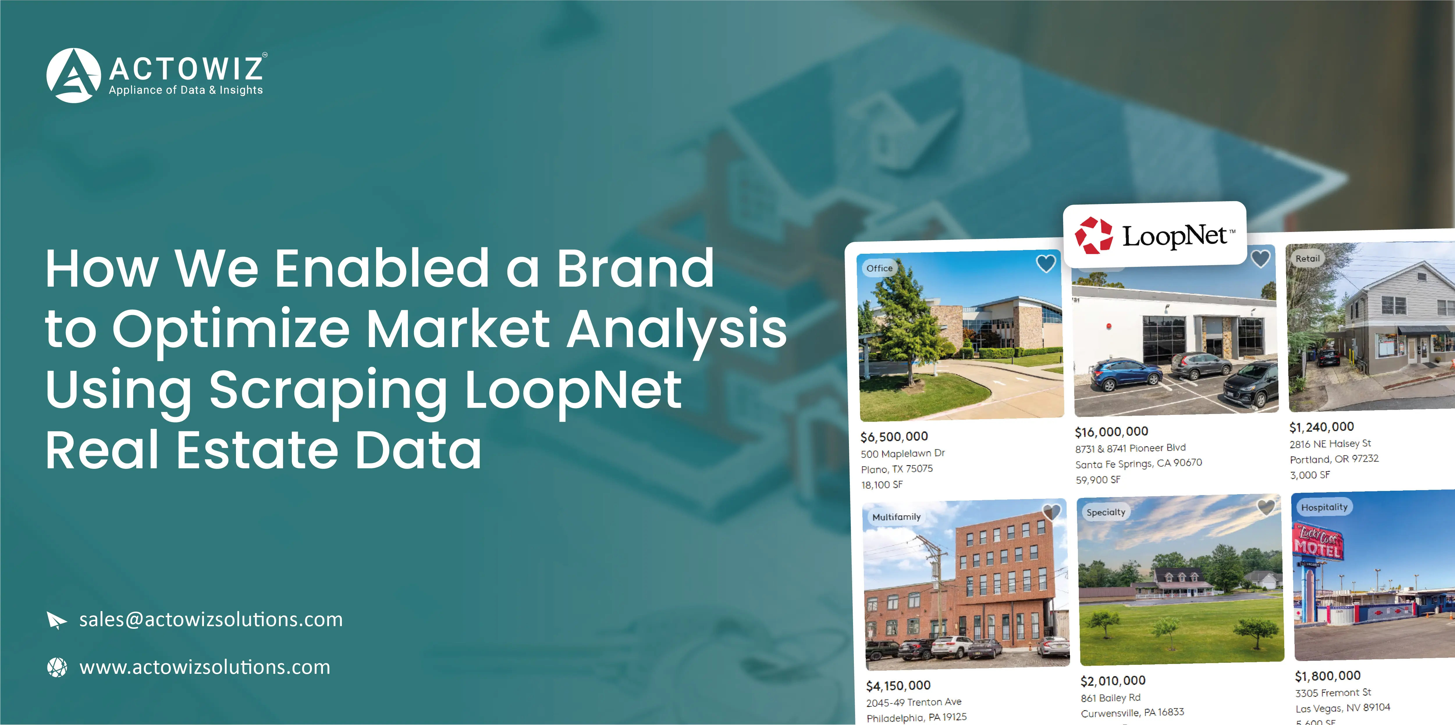 How We Enabled A Brand To Optimize Market Analysis Using Scraping LoopNet Real Estate Data