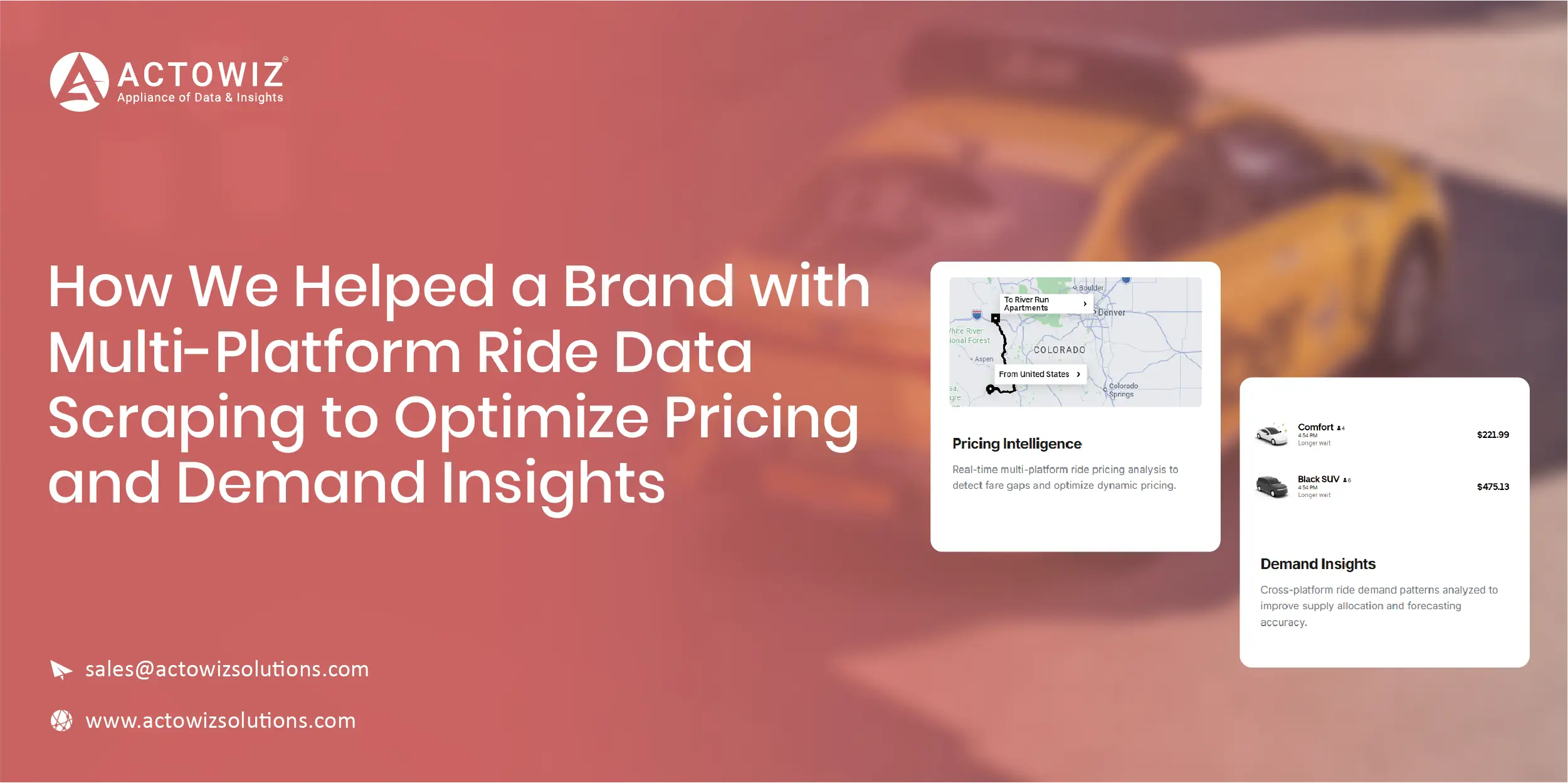 How We Helped A Brand With Multi Platform Ride Data Scraping To Optimize Pricing And Demand Insights
