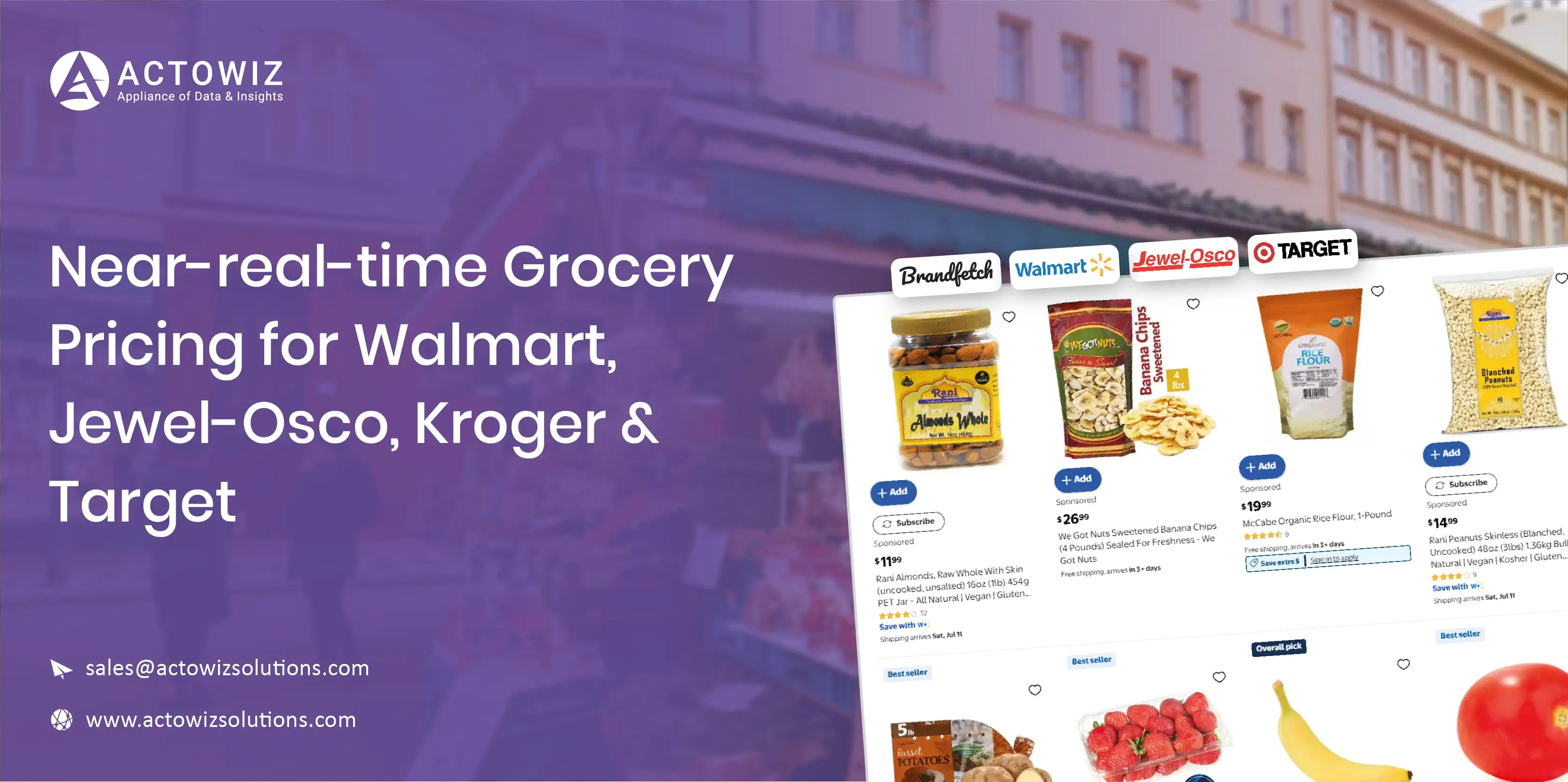 Near Real Time Grocery Pricing For Walmart,