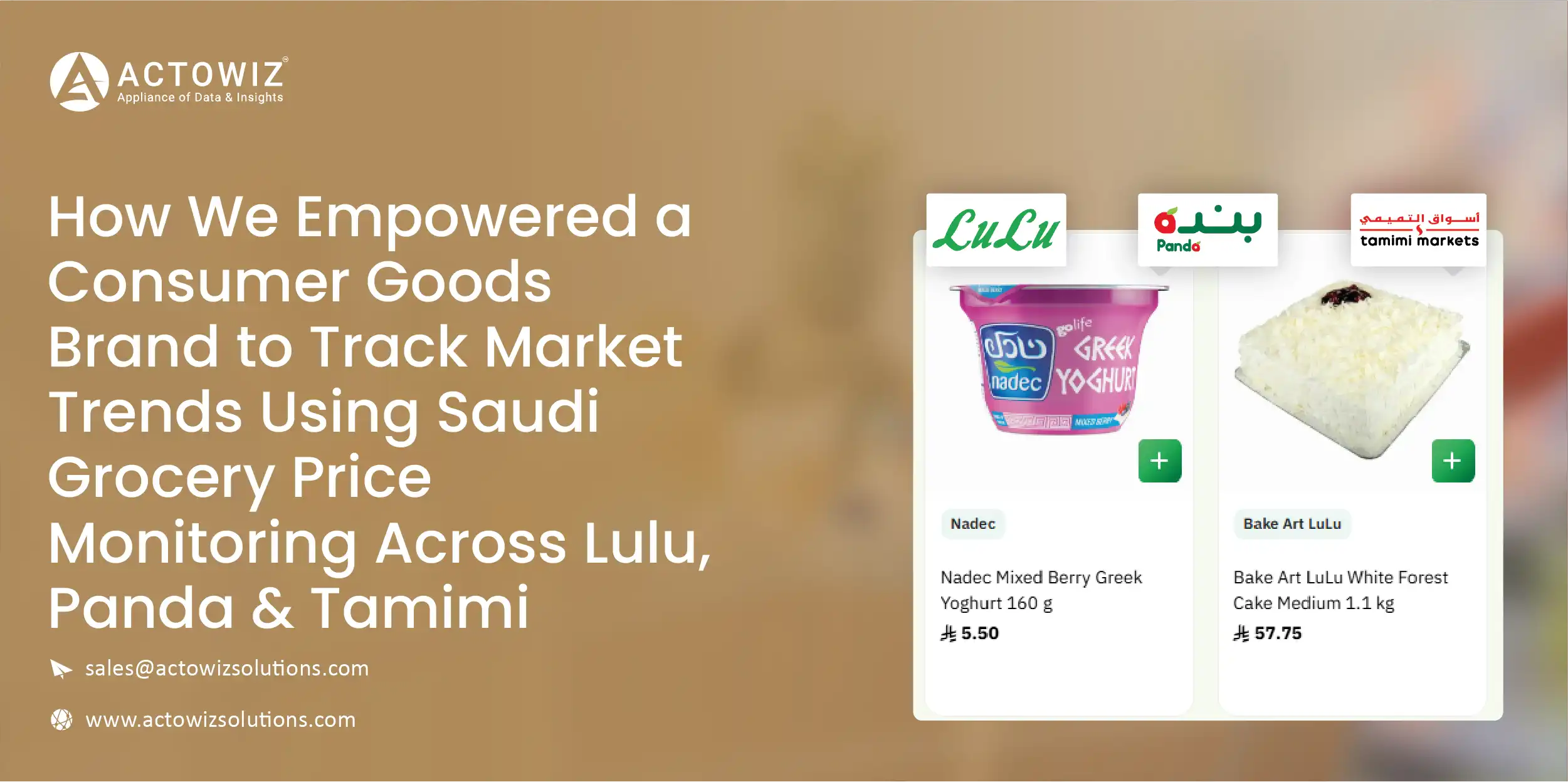 Case Study    How We Empowered A Consumer Goods Brand To Track Market Trends Using 01