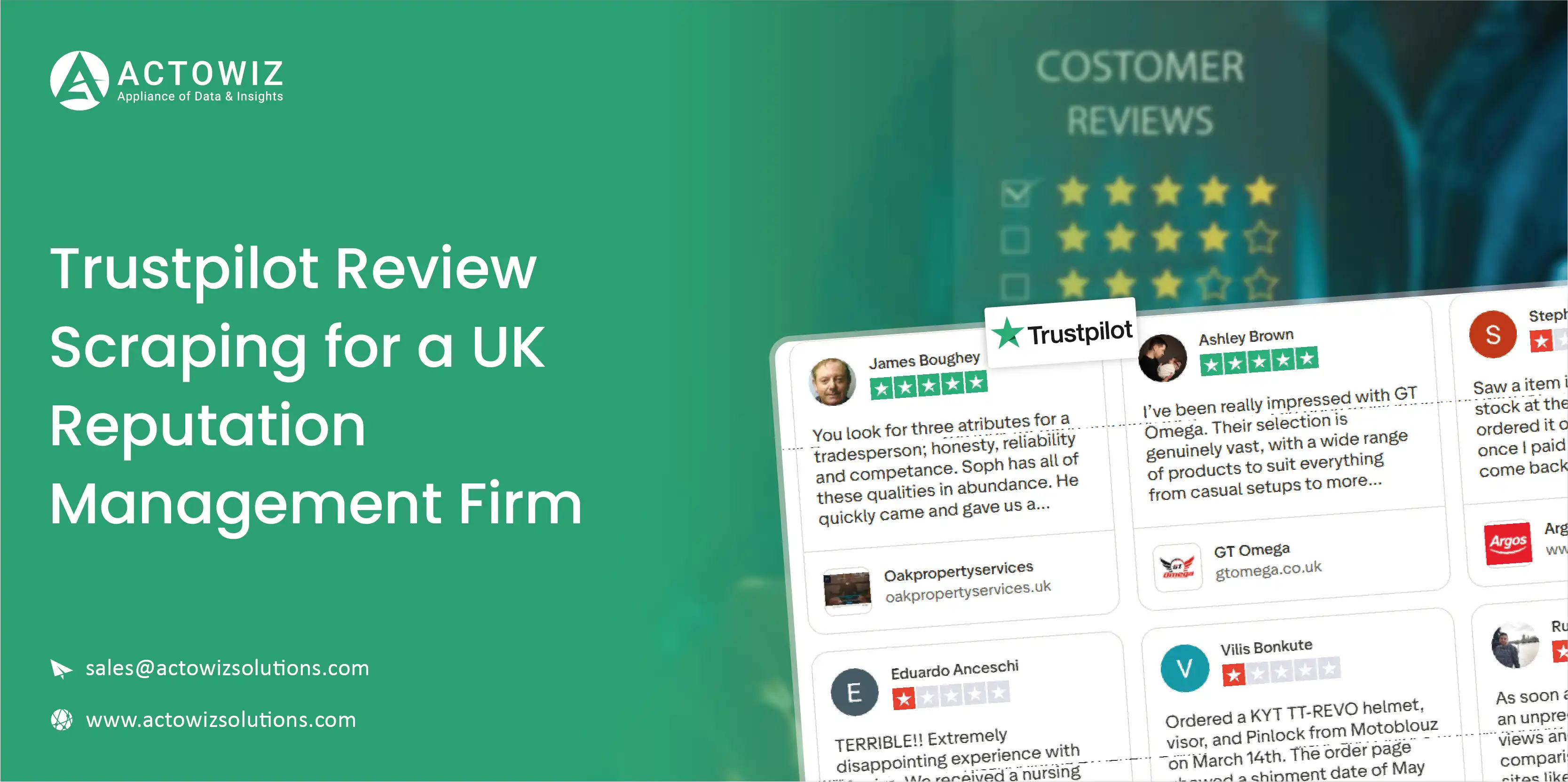Trustpilot Review Scraping For A UK Reputation Management Firm