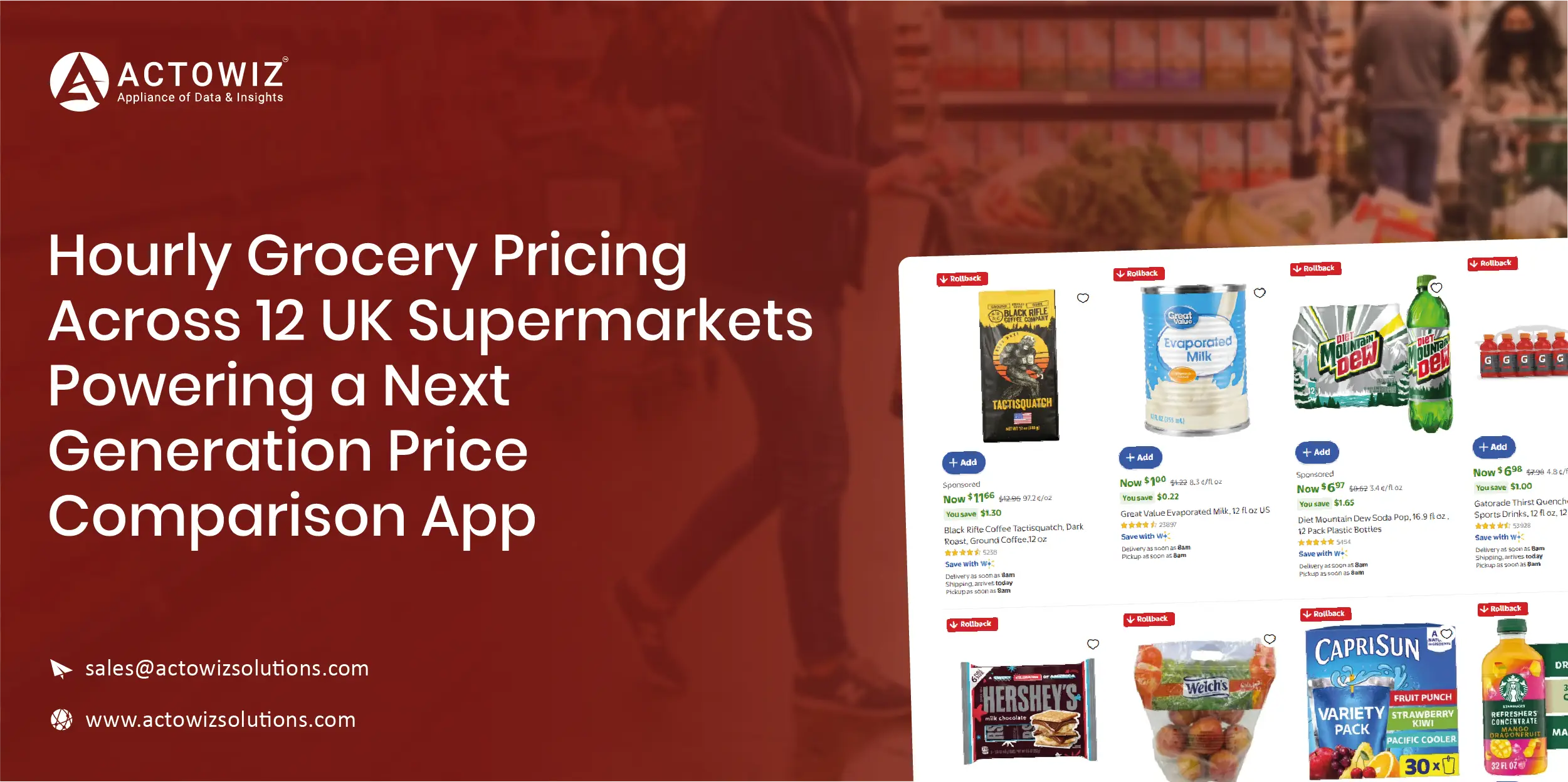 Hourly Grocery Pricing Across 12 UK Supermarkets Powering A Next Generation Price Comparison App