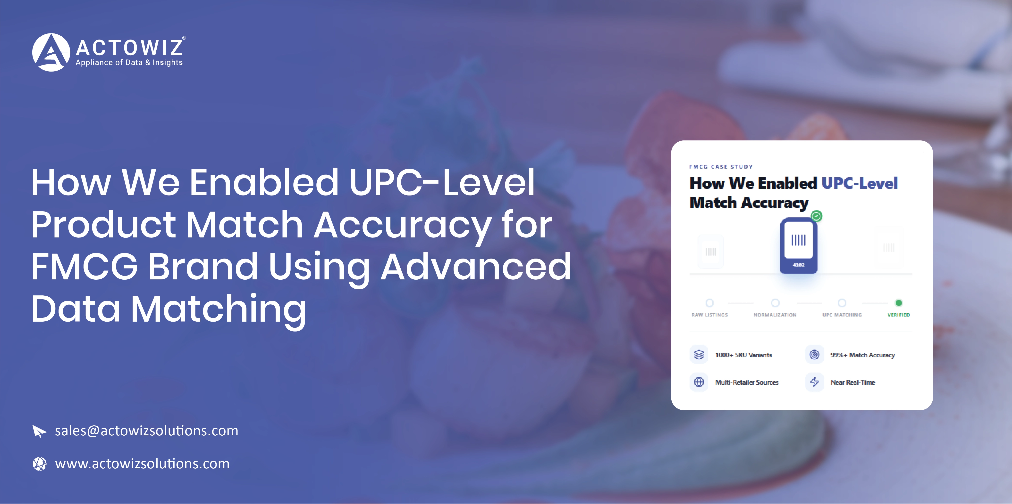 UPC-Level Product Match Accuracy for FMCG Brand