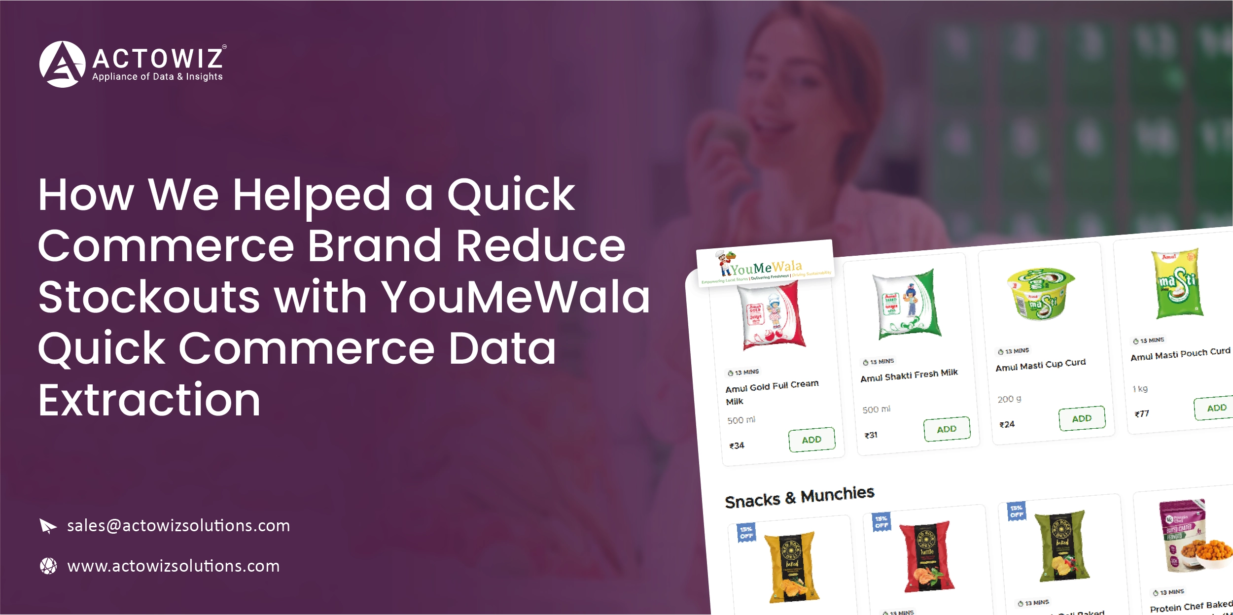 YouMeWala Quick Commerce Data Extraction