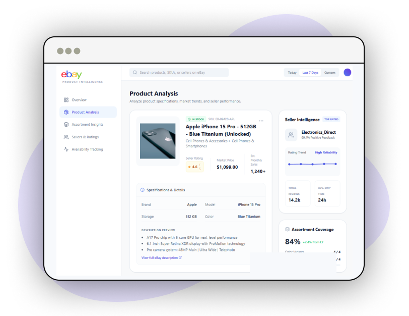 eBay Scraper - Extract Product listing data from eBay